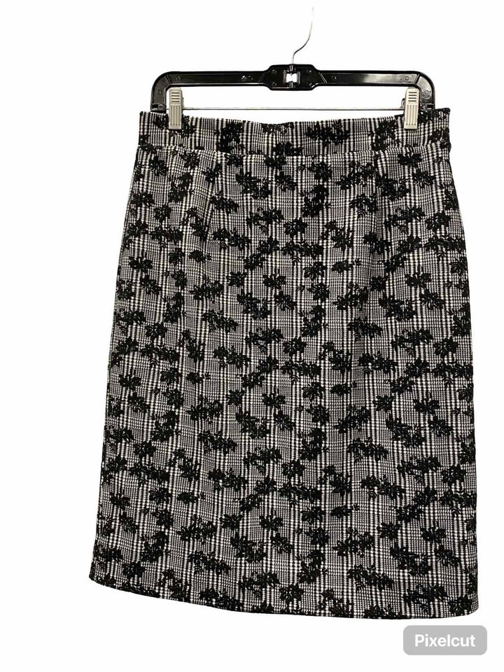 41 Hawthorn Size M Black White Print Skirt
