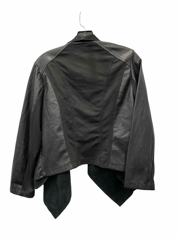 Kut Size L Black Polyurethane Jacket