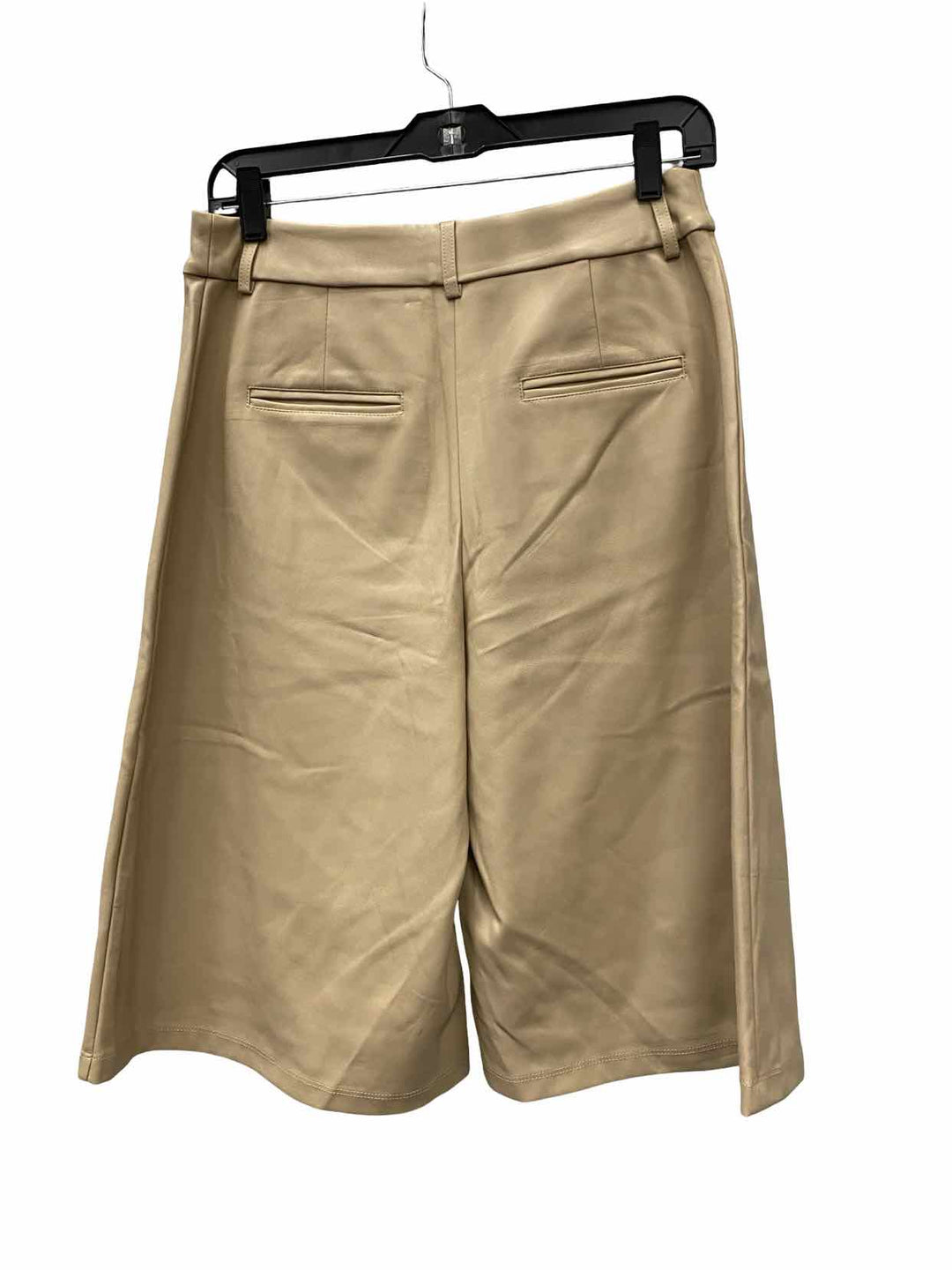 Avec Les Filles Size S Beige Leather Shorts