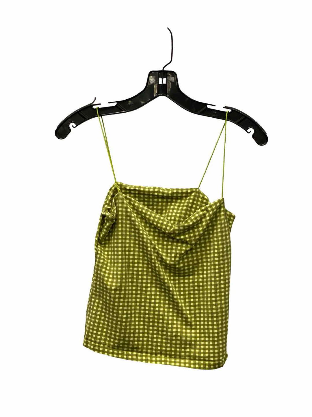 Buttercup Size L Green Gingham Tank Top