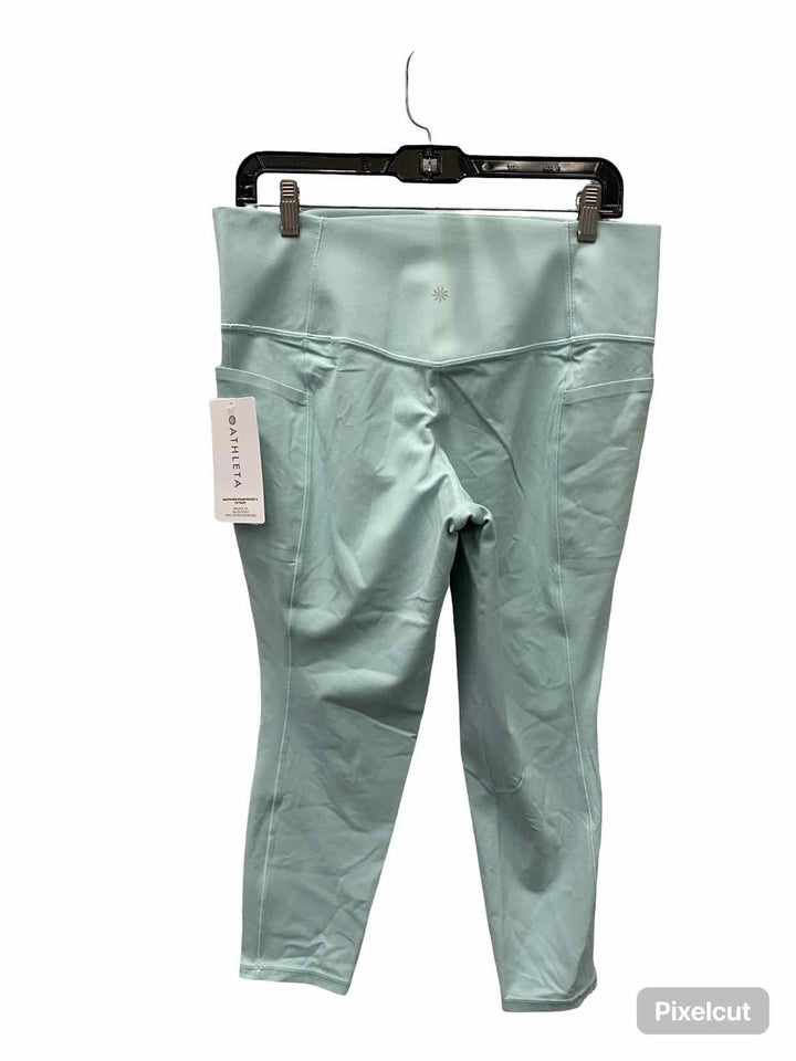Athleta Size XL Blue Ribbed Athletic Pants