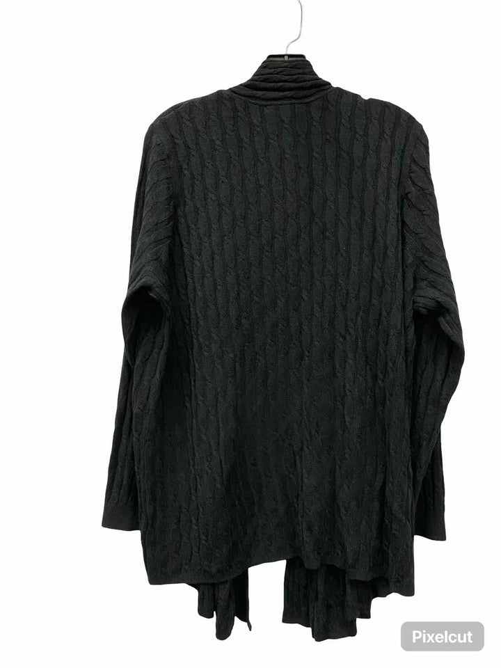Women Within Size M Black Sweater