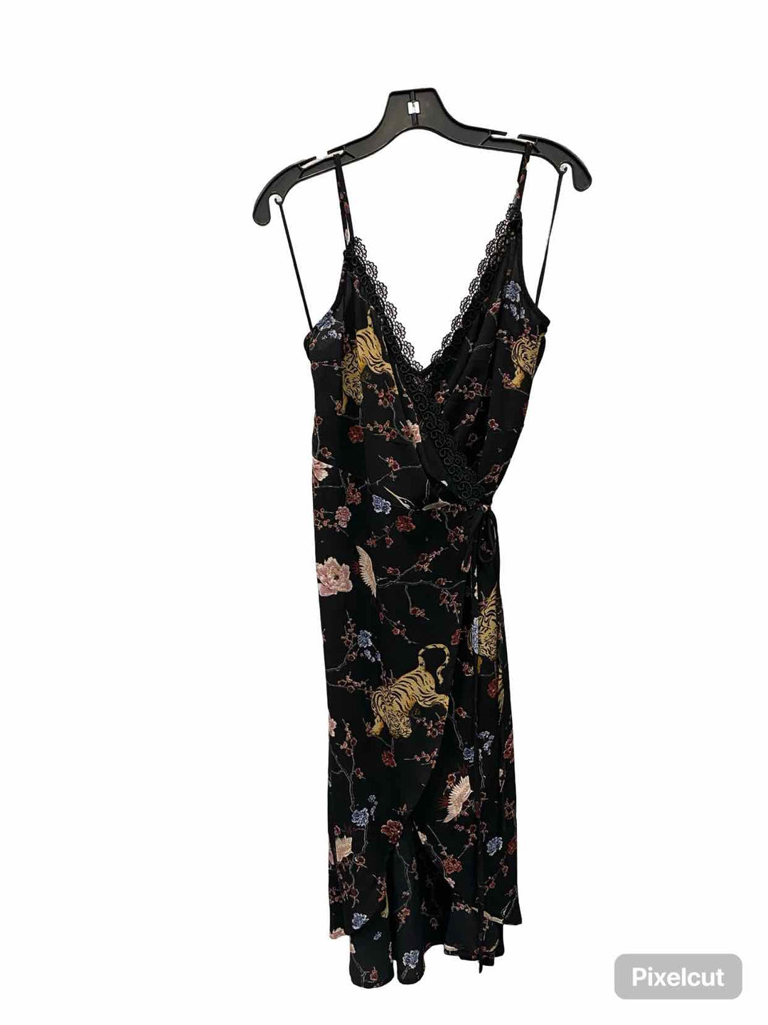 press Size S Black Multi Floral Dress