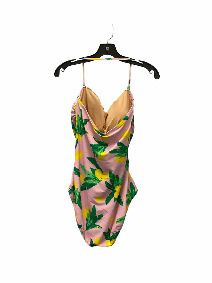 J Crew Size L Pink Lemons Swimsuit