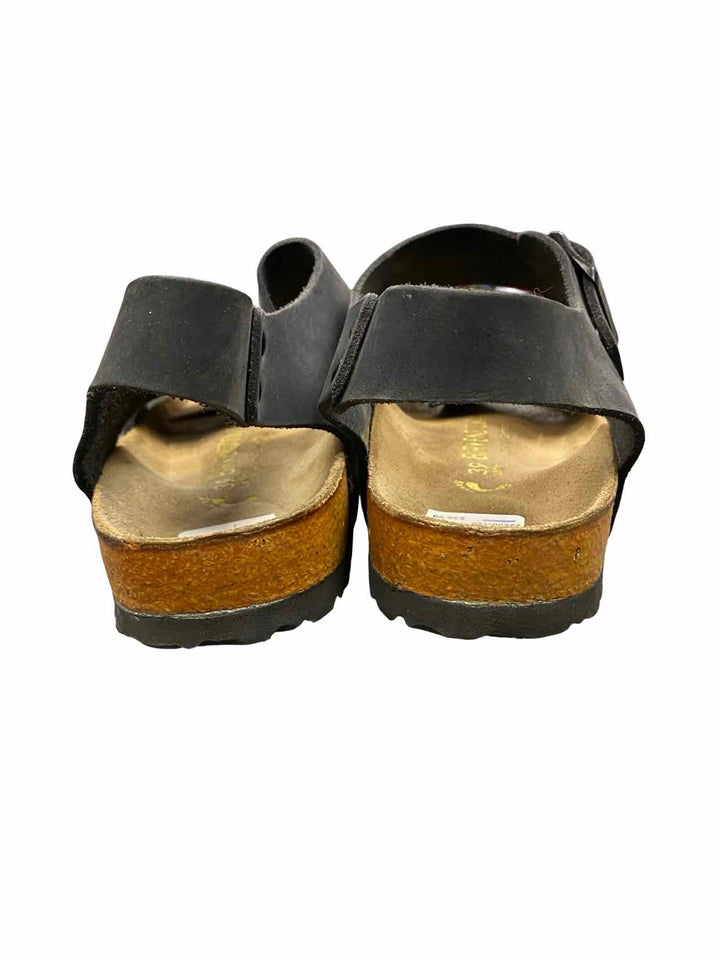 Birkenstock Shoe Size 39 Gray Leather Milano Sandals