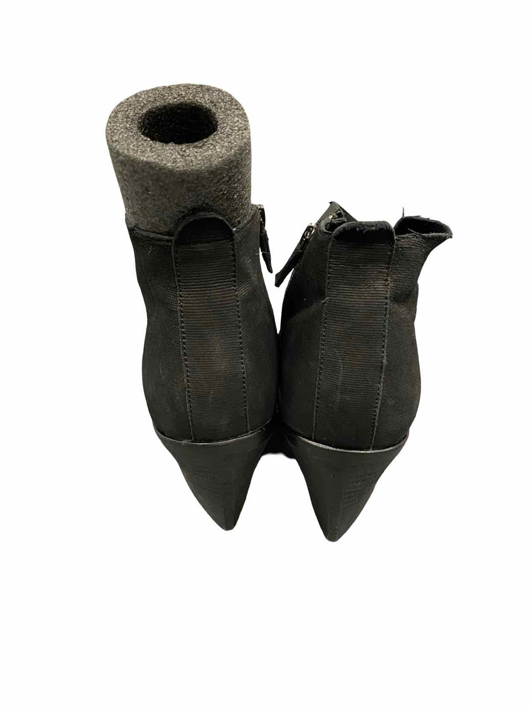 Eileen Fisher Shoe Size 10 Black Leather Murphy Intaglio Boots(Ankle)
