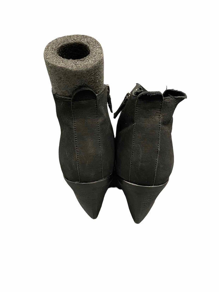 Eileen Fisher Shoe Size 10 Black Leather Murphy Intaglio Boots(Ankle)