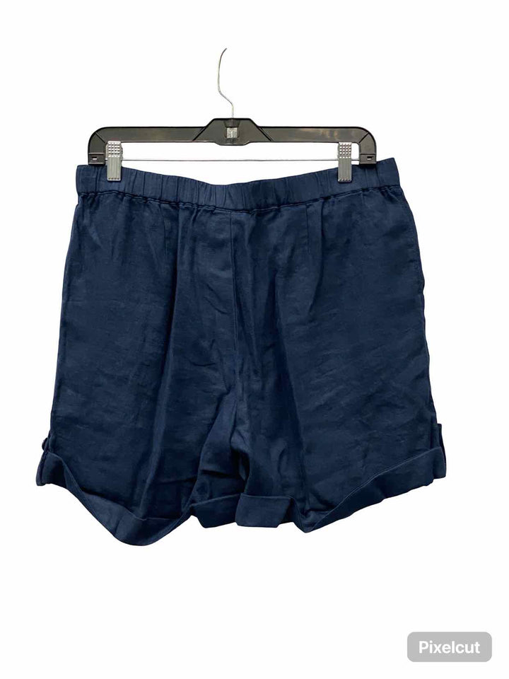 J Jill Size M Blue Linen Shorts