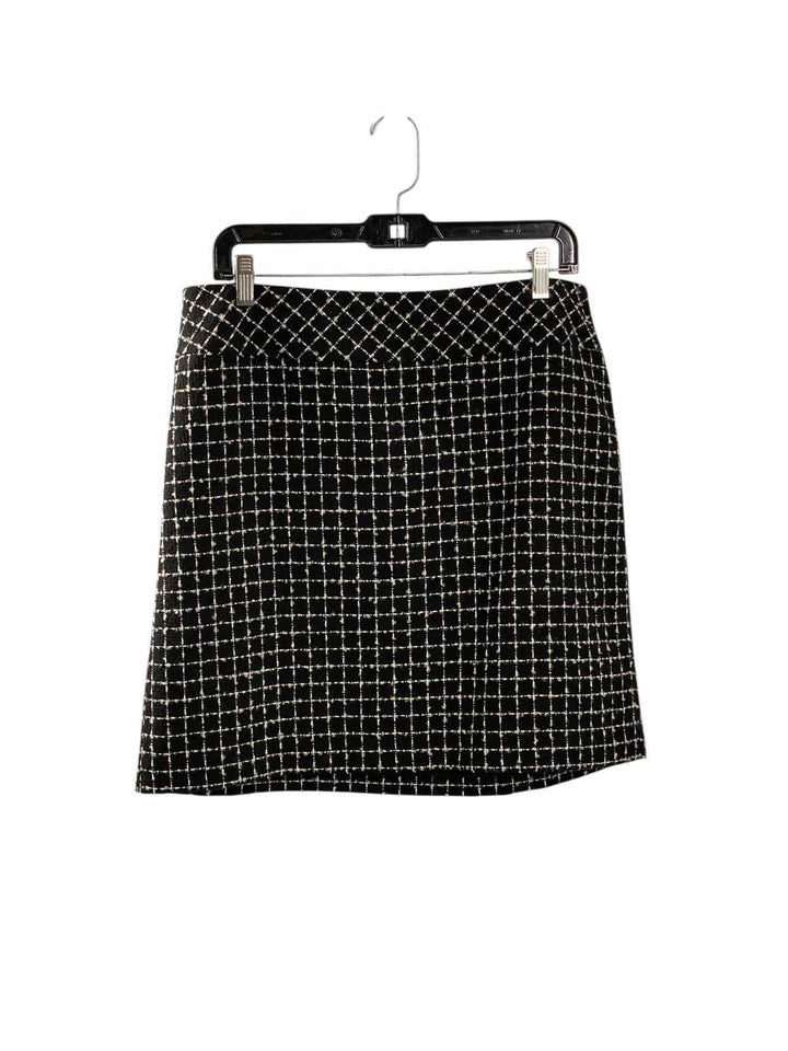 Loft Size 14 Black White Print Skirt