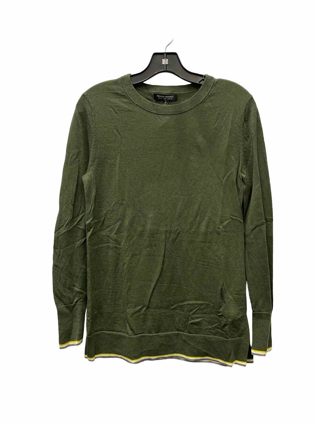 Banana Republic Size S Green Extra Fine Merino Wool Sweater