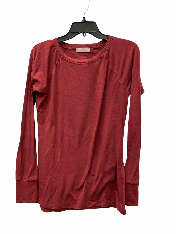 Soybu Size XS Red Athletic Long Sleeve