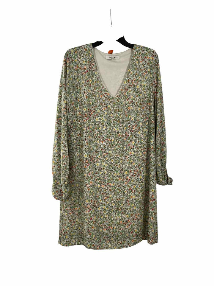 Louna Size L White Multi Floral Dress