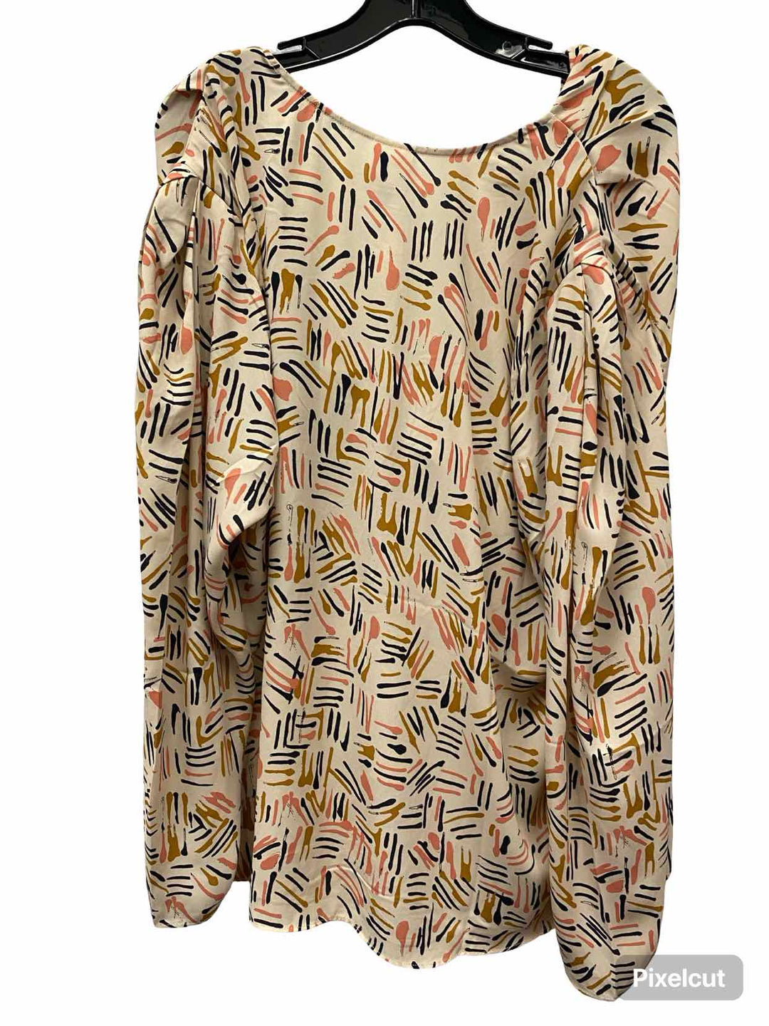 Cabi Size XXL Beige Print Long Sleeve Shirts