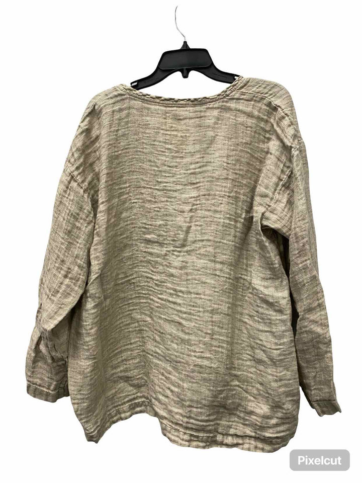 Flax Size S 100% Linen Long Sleeve Shirts