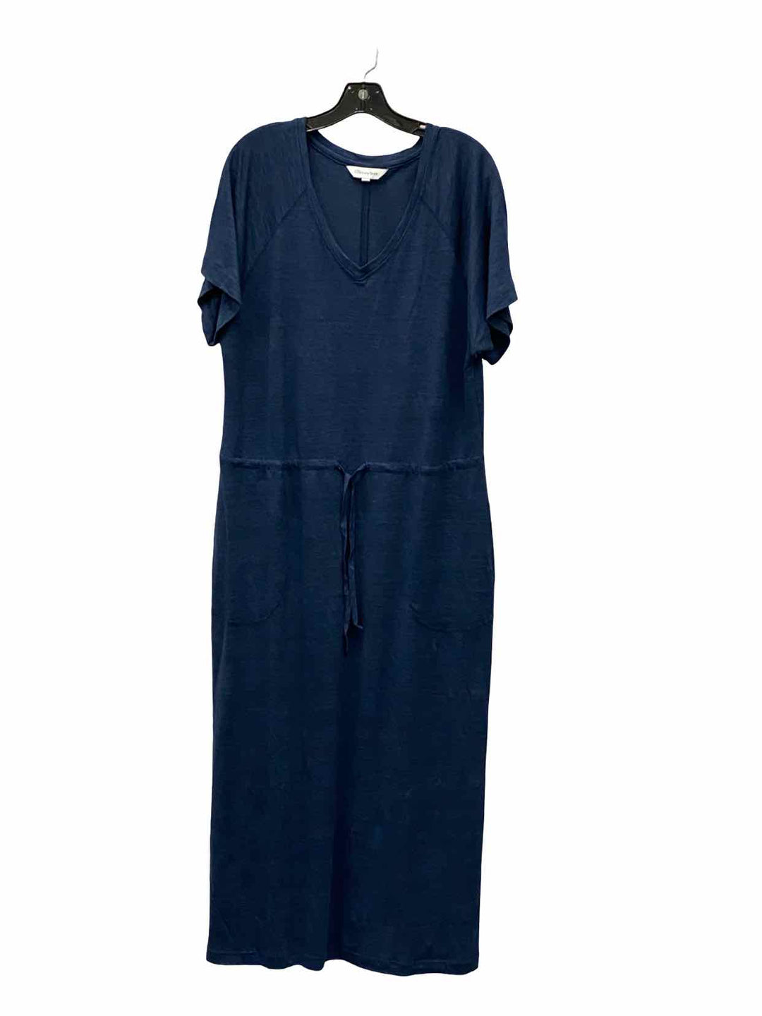 The Company Store Size M/L Navy 100% Linen Dress