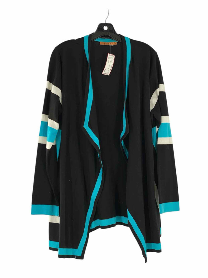 Bell dini Size XL Black Blue/White Sweater