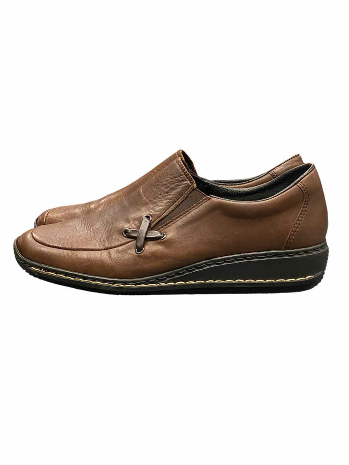 Rieker Shoe Size 38 Brown Loafers