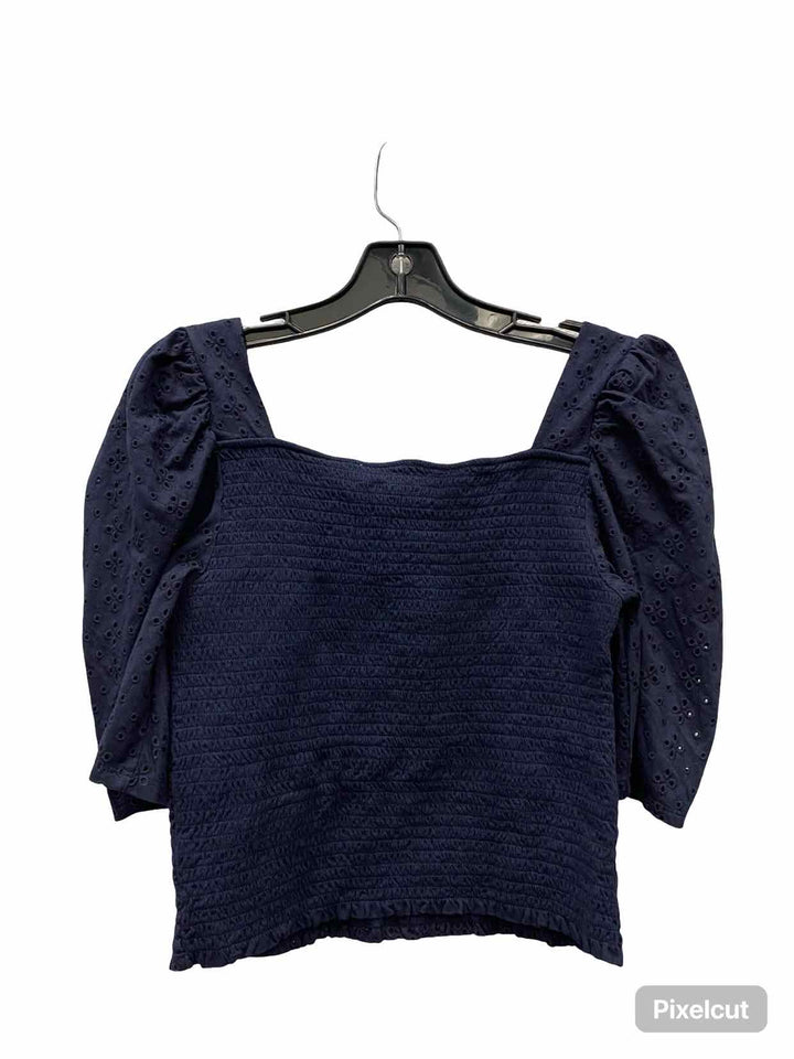 Loft Size M Navy Short Sleeve Shirts