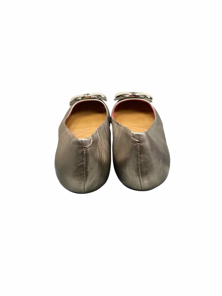 Isaac Mizrahi Live Shoe Size 8 Silver Flats