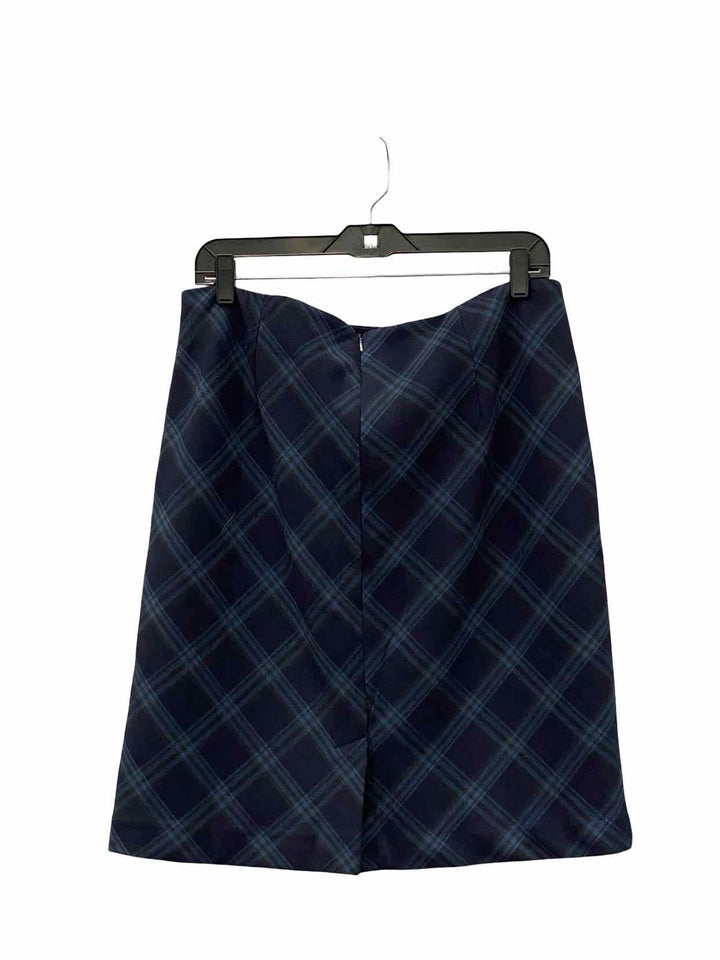 Vince Camuto Size 14 Navy Print Skirt