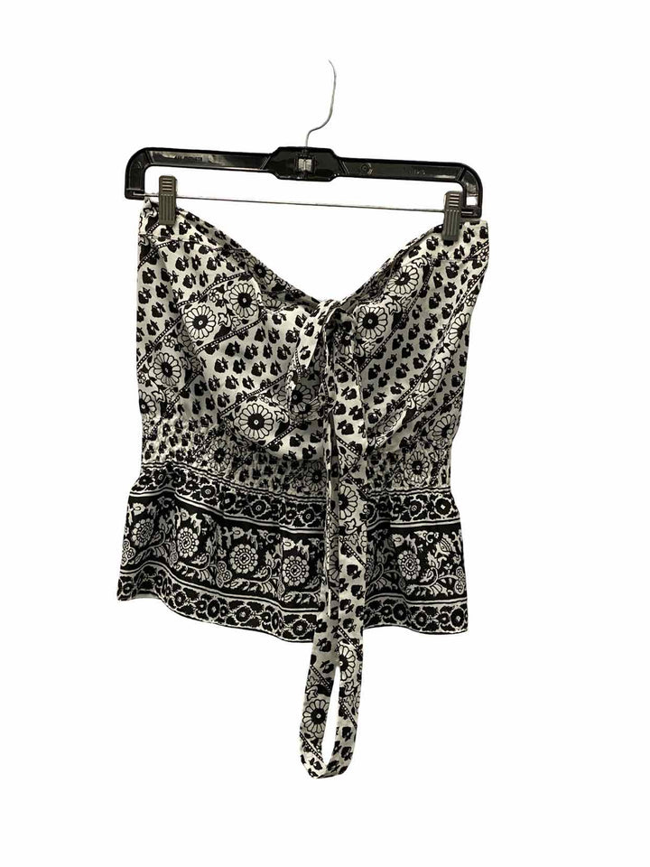 Loft Size 6 Black White Tank Top
