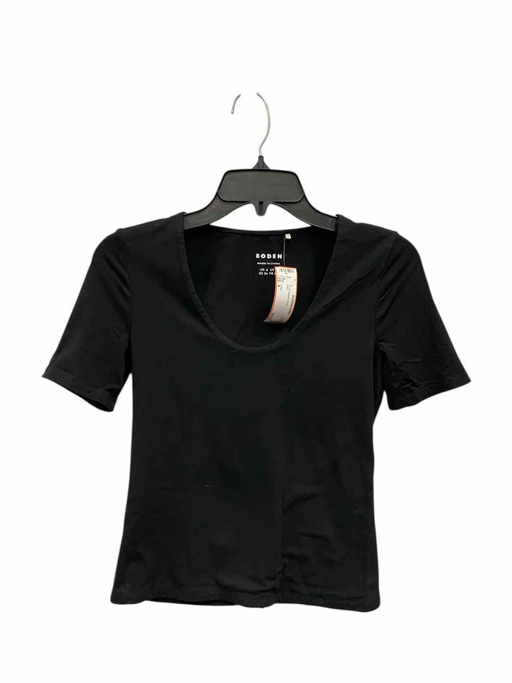 boden Size 4 Black Short Sleeve Shirts