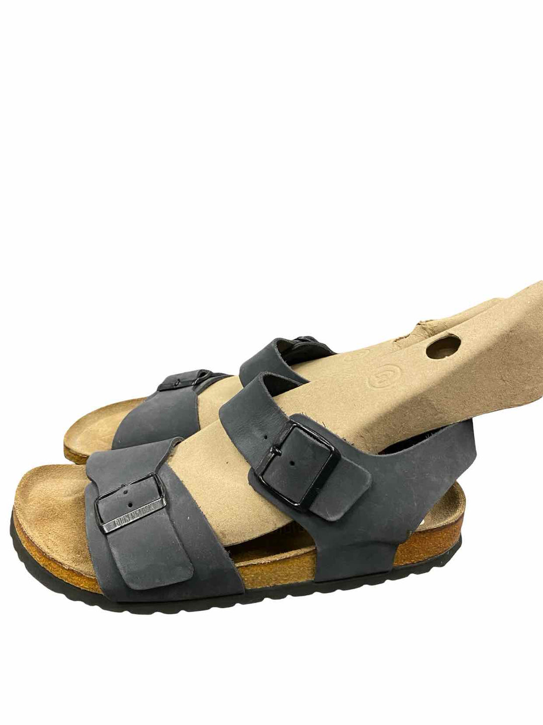 Birkenstock Shoe Size 39 Gray Leather Milano Sandals