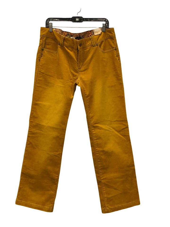 PrAna Size 14 Gold Corduroy Pants