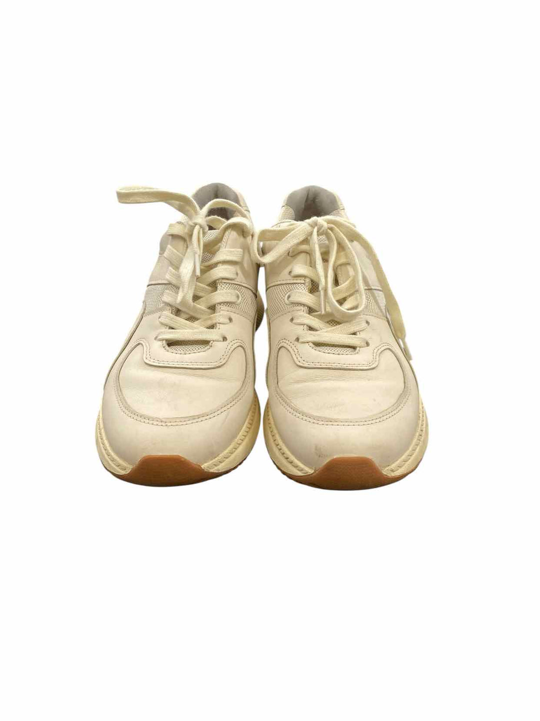 Everlane Shoe Size 8 Cream Leather Sneakers