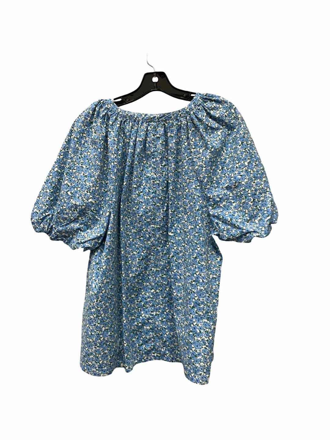 Lane Bryant Size 20 Blue Floral Short Sleeve Shirts