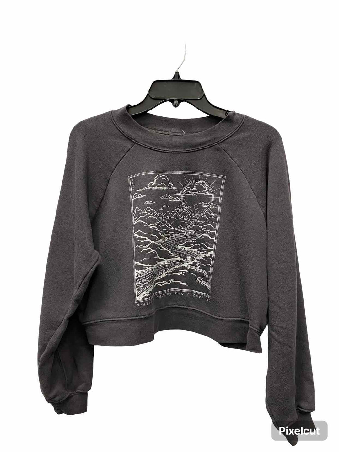 Unknown Brand Size M Gray Print Sweatshirt