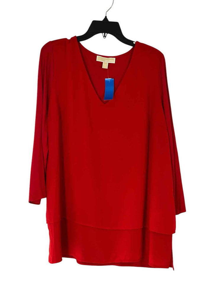 Michael Kors Size XL Red Long Sleeve Shirts