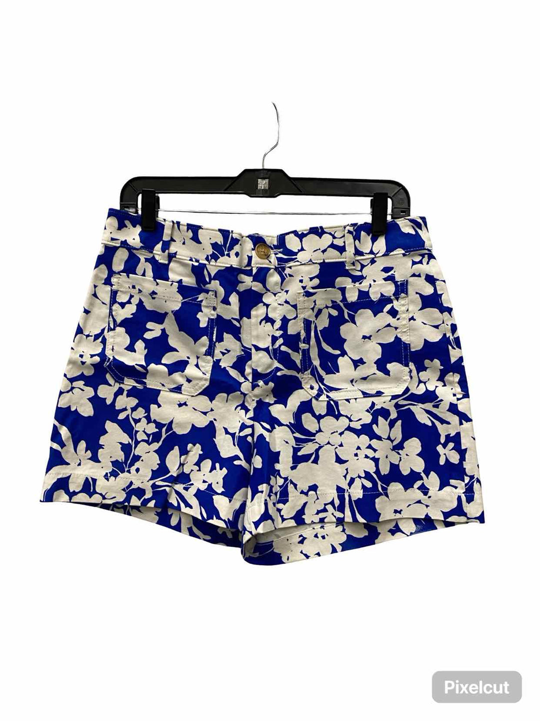 Loft Size 8 Blue White Floral Shorts