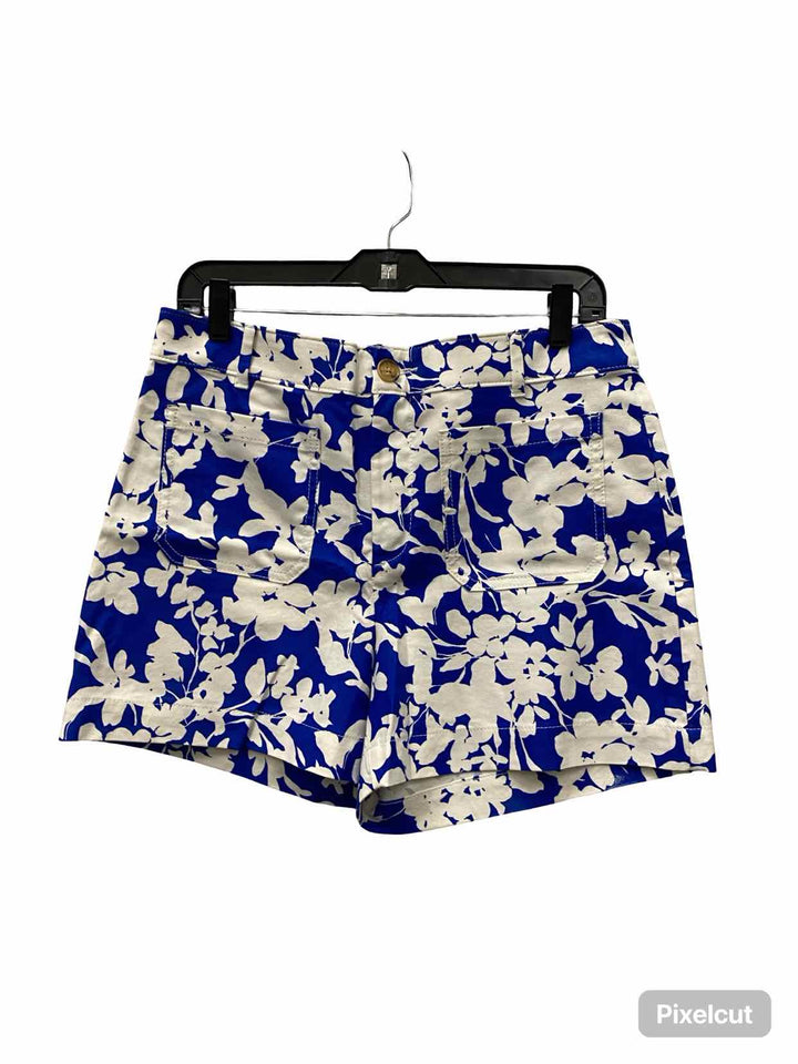 Loft Size 8 Blue White Floral Shorts
