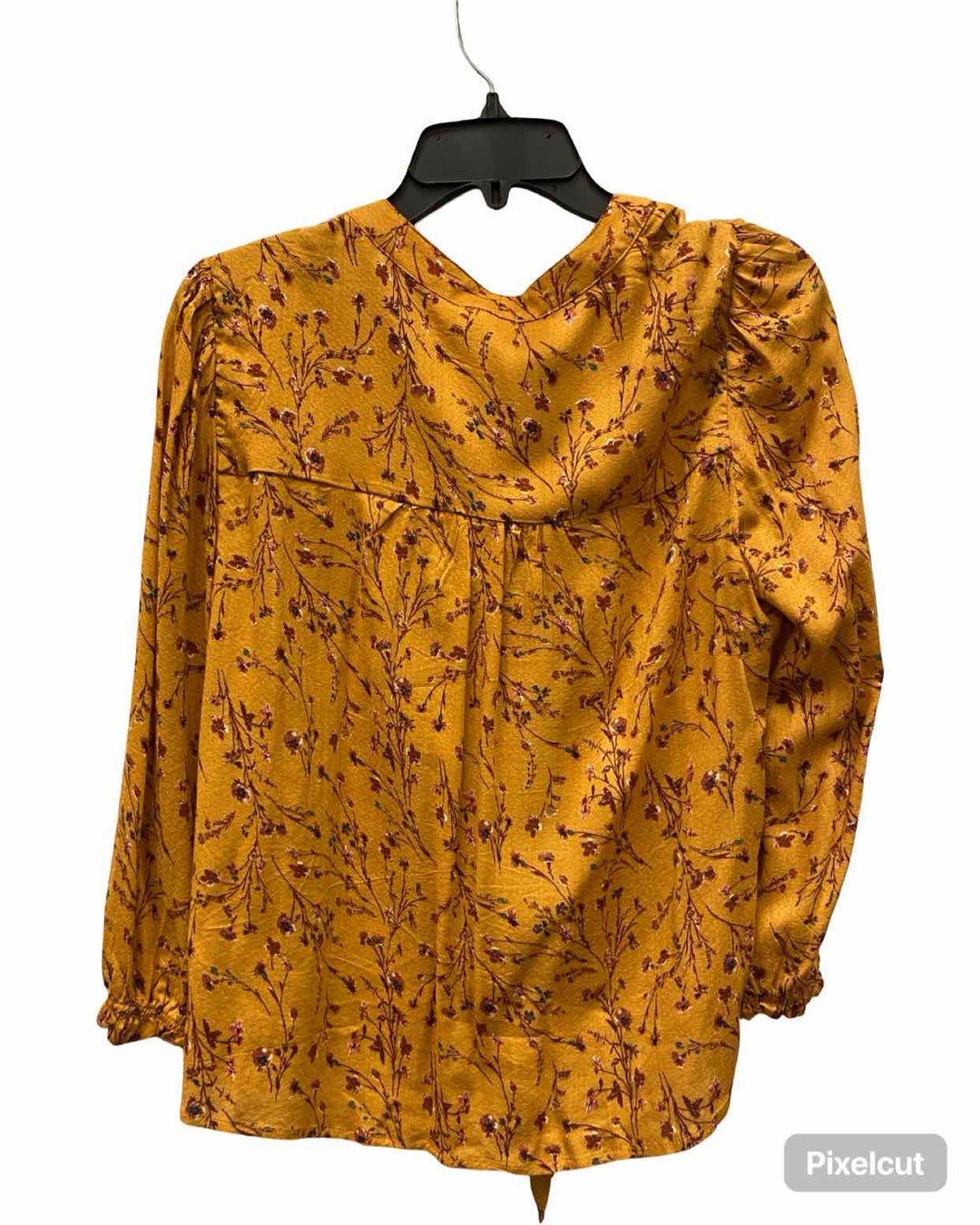 Mason & Belle Size M Orange Red Floral Long Sleeve Shirts