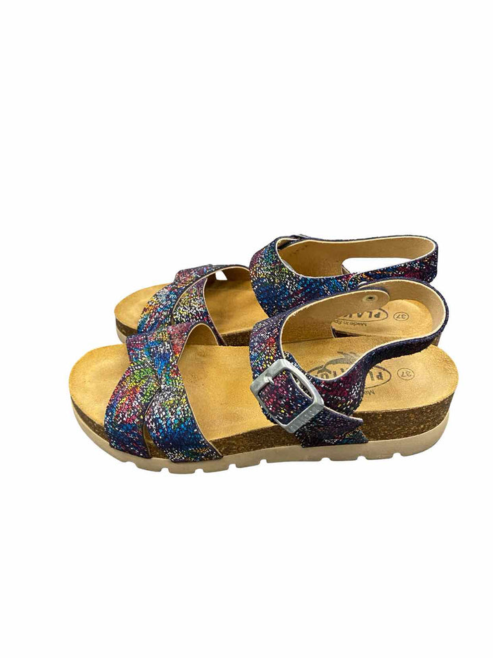 Plakton Shoe Size 37 Multi-Color Leather Sandals