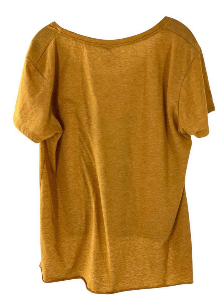 Zen Threads Size 2XL Yellow T-shirt