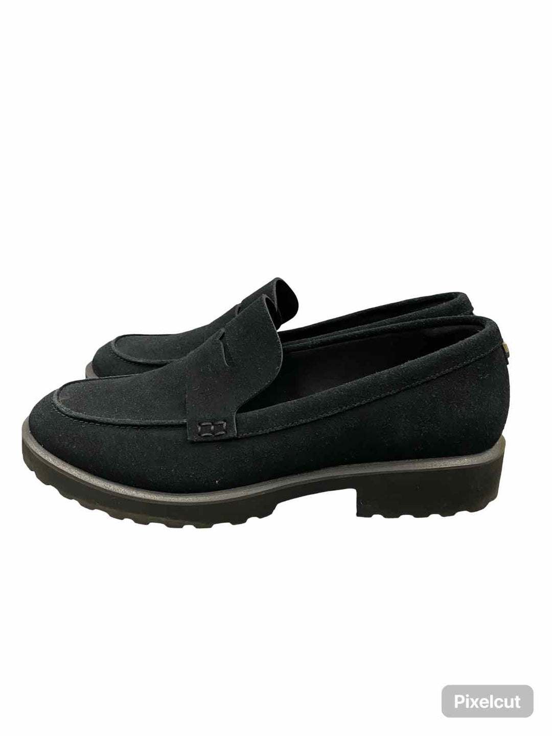 Cole Haan Shoe Size 8 Black Suede Gwendolyn Penny Loafers