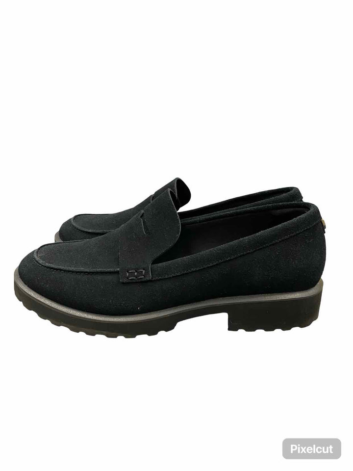 Cole Haan Shoe Size 8 Black Suede Gwendolyn Penny Loafers