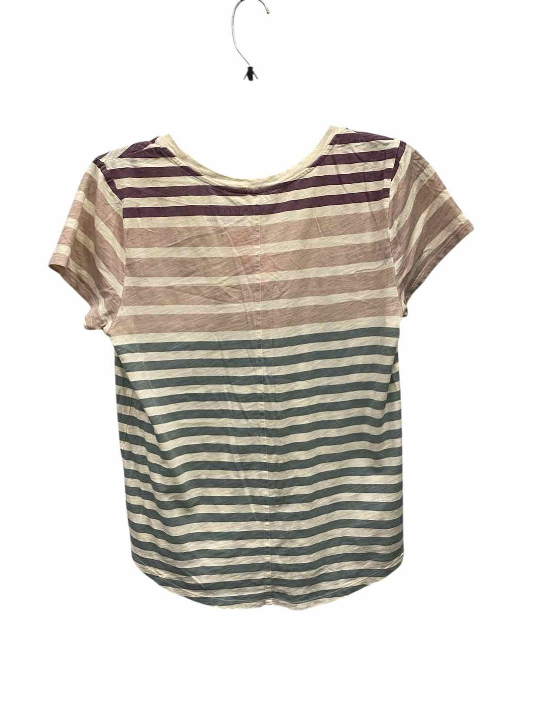 Loft Size S White Multi Short Sleeve Shirts