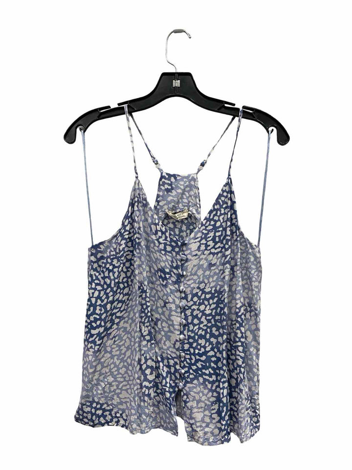 Love Stitch Size M Blue Print Tank Top