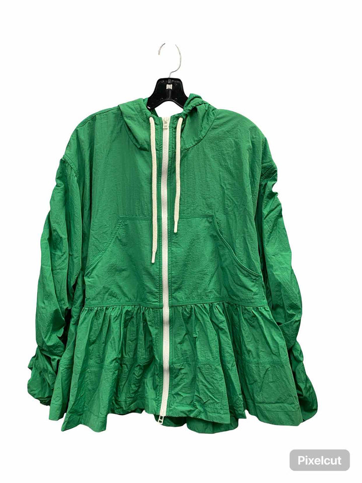 Anthropologie Size L Green Athletic Jacket
