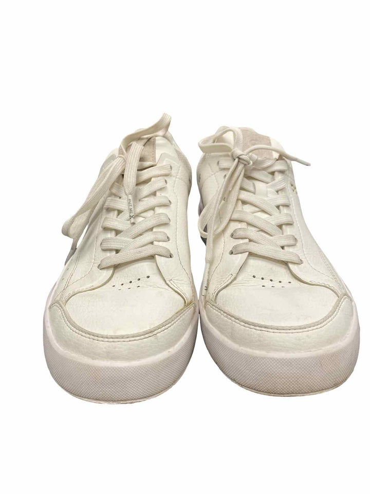 On Cloud Shoe Size 7.5 White Leather The Roger Sneakers