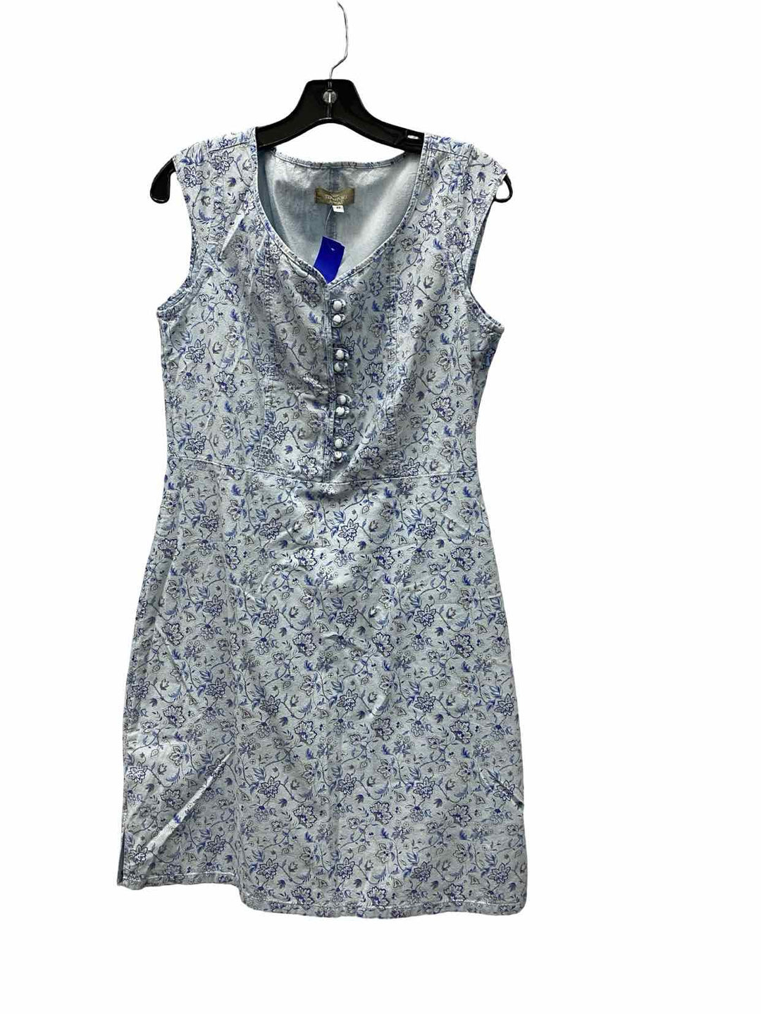 THE TERRITORY AHEAD Size 8P Blue Floral 100% cotton Dress