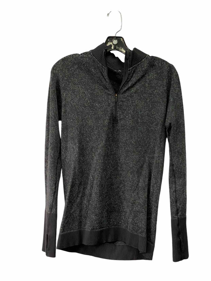 Lululemon Size S Black Granite Print Athletic Long Sleeve