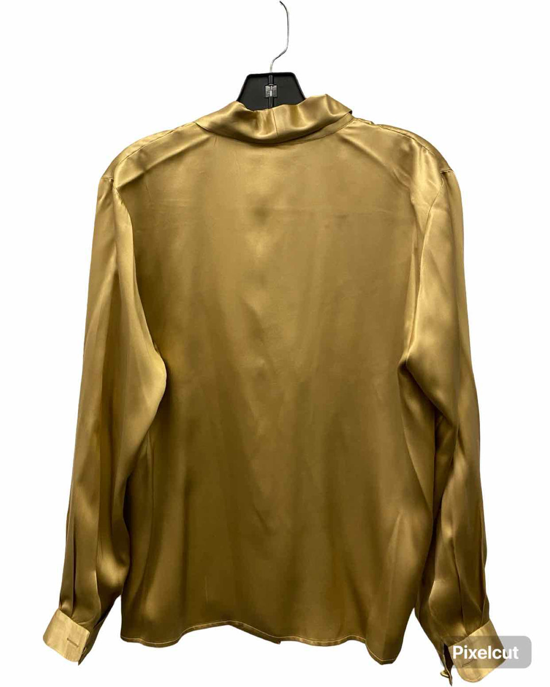 Talbots Size 10 Gold Silk Long Sleeve Shirts