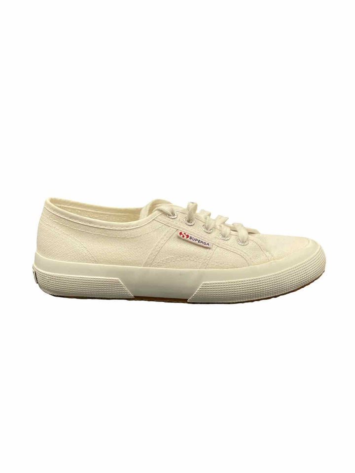 Superga Shoe Size 6 White Canvas Cotu Classic Sneakers