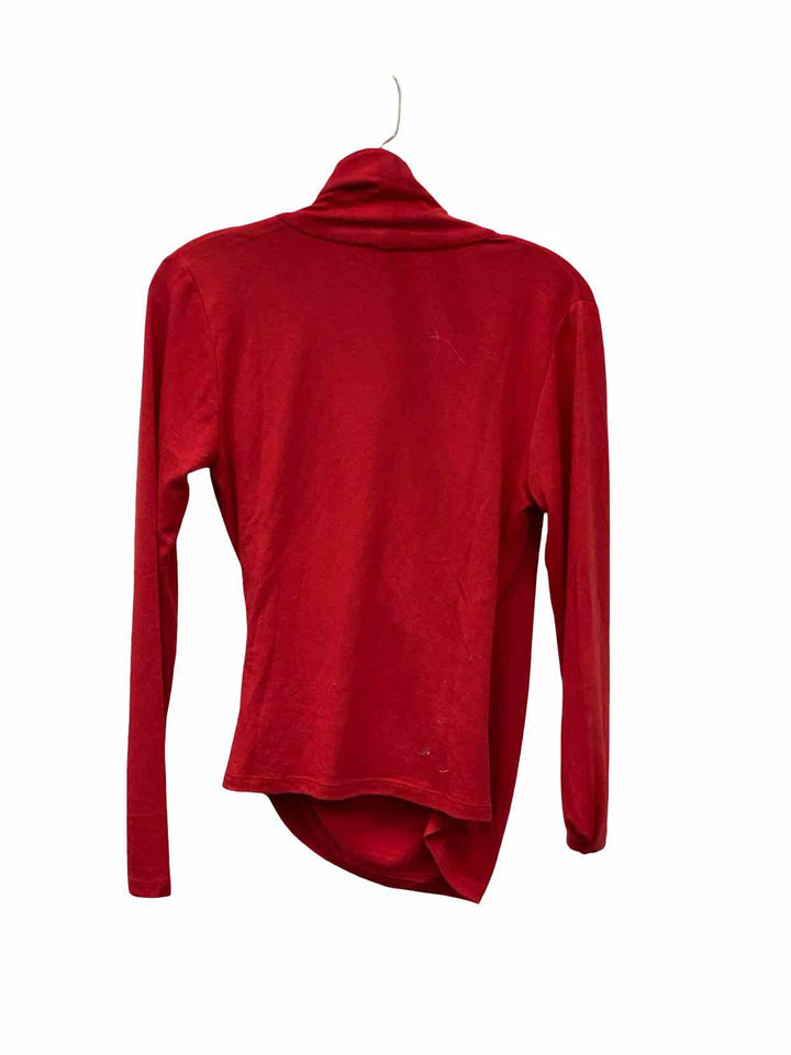 Ann Taylor Size S Red Long Sleeve Shirts