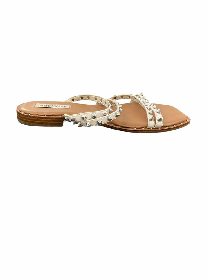 Steve Madden Shoe Size 9.5 Brown White Sandals