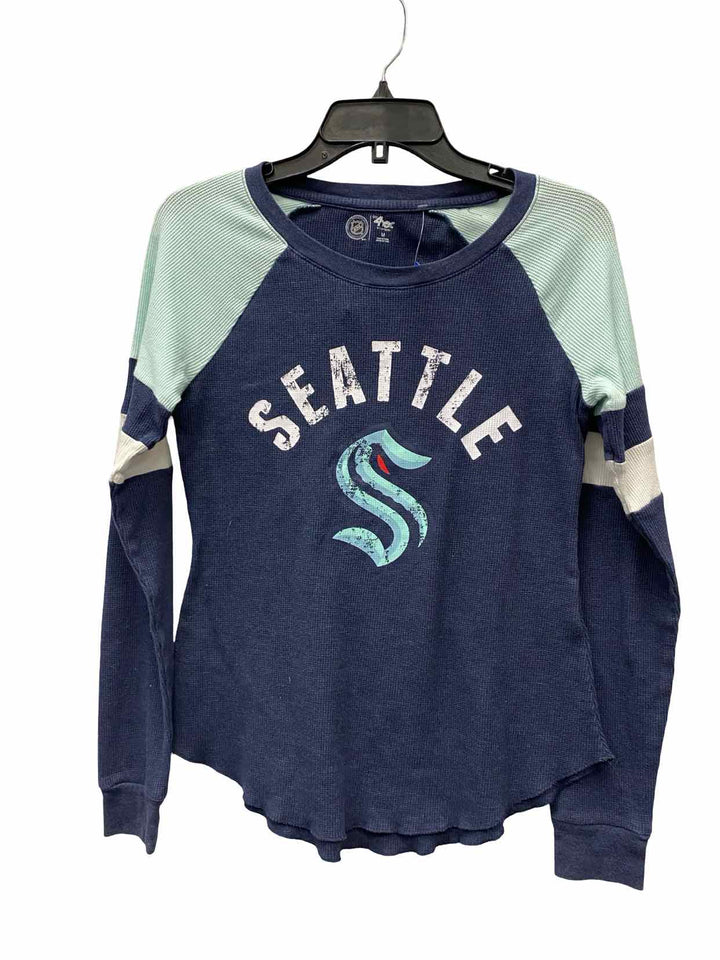 NHL Size M Navy Seattle Seahawks Long Sleeve Shirts